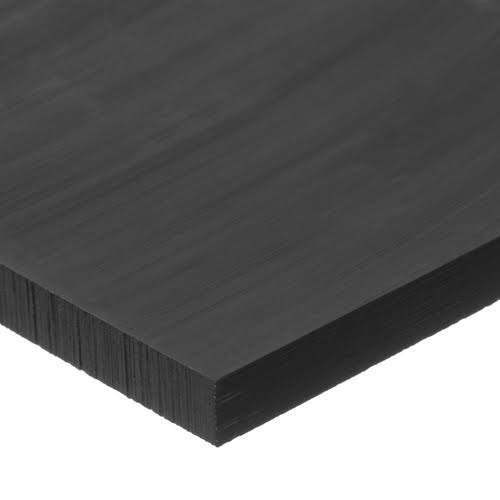 Black Acetal Plastic Sheet with Adhesive S365592