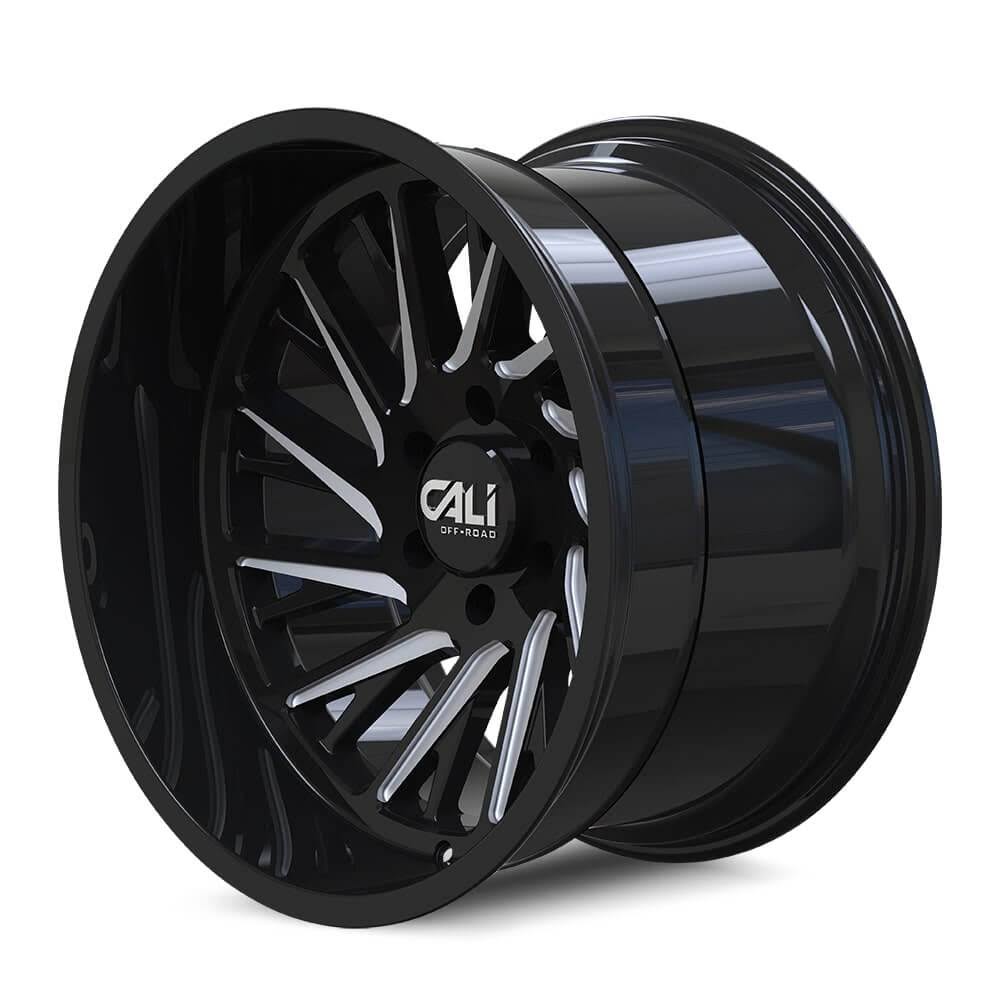 Gloss Black/Milled 20x10 8x165.1 -25mm Wheel C13725