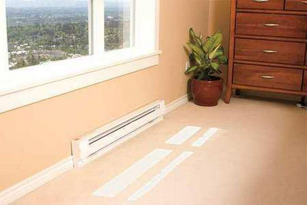 Electric Baseboard Heater, White, 563/750W, 208/240V Y163