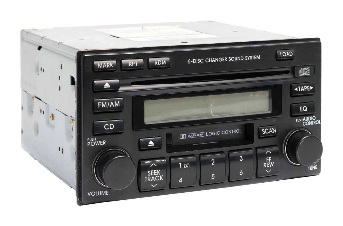 Restored AM FM Radio Cassette 6 Disc CD MP3 Player Y59397
