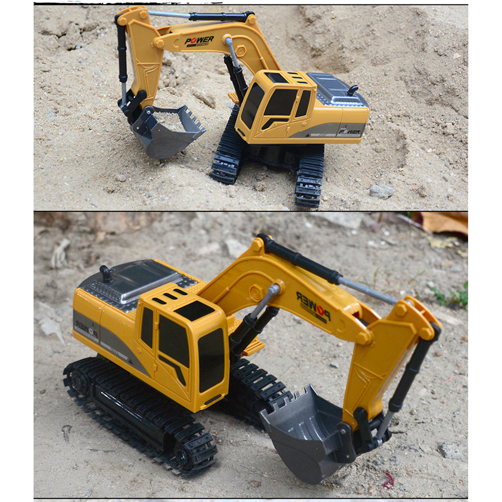 Mini Rc Excavator 1:24 Alloy Plastic Engineering Car Toys C778536