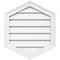 26x22W x 32x22H Vertical Peaked Surface Mount PVC Gable Vent J103215