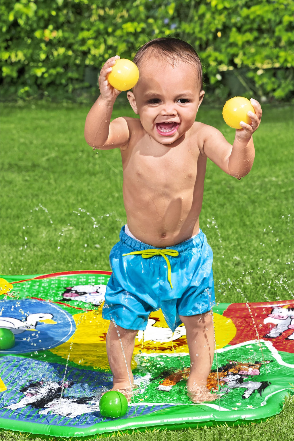 Multicolor Toddler Sprinkler Splash Pad 65 in. x 44 in. K729403