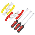 Tire Spoon Lever Repair Kit with 3 Levers 4 Rim Protectors 1 Bag Aluminium Alloy I30025