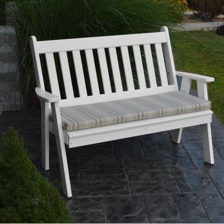 White Plastic Garden Bench L903