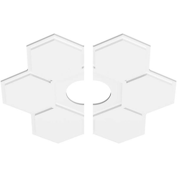 PVC Contemporary Ceiling Medallion Two Piece Z753119
