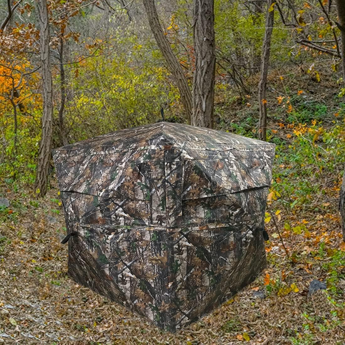 Portable 3 Person 270° See Through Ground Camouflage Hunting Blind Tent H717538