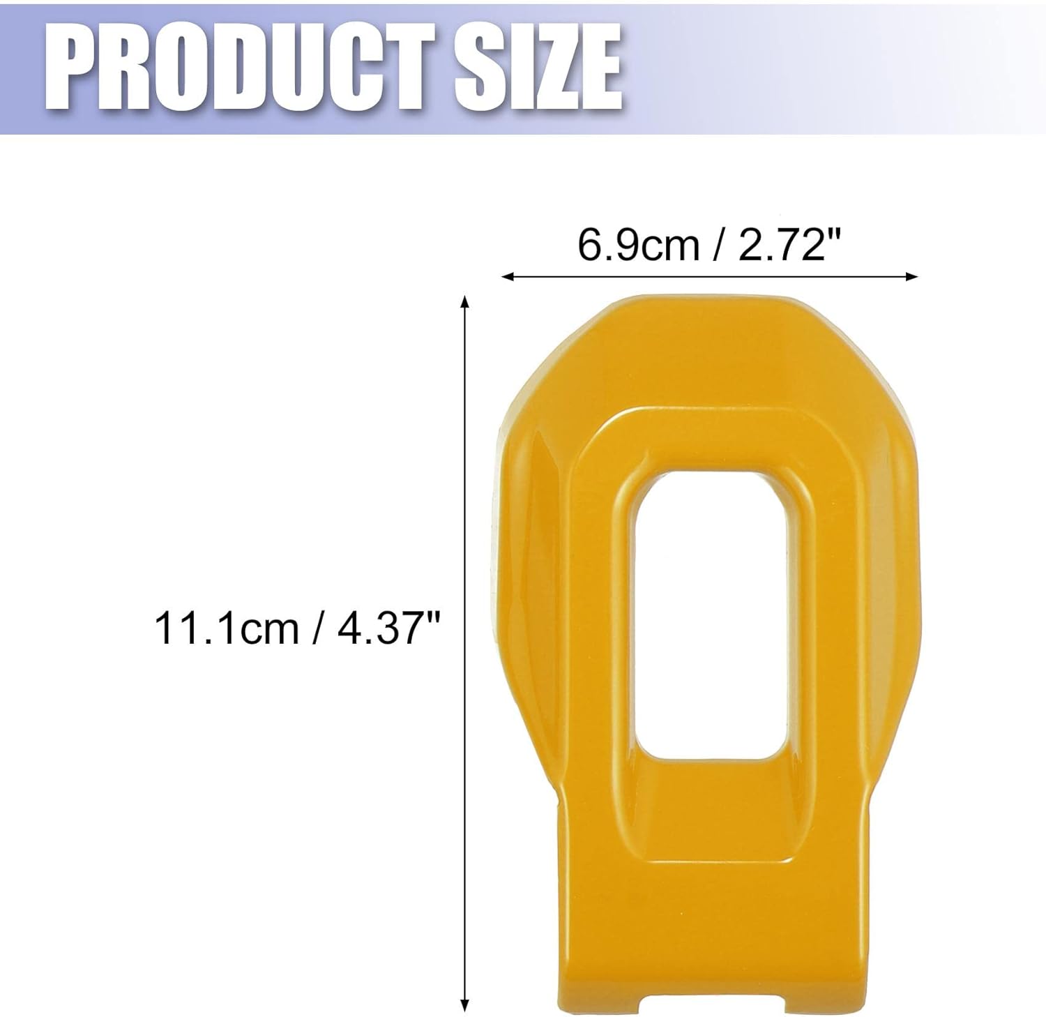Yellow Hood Latch Lock Catch Brackets Cover for Jeep Wrangler JL JLU Gladiator JT Exterior Trim Accessories Pack of 2 T83072