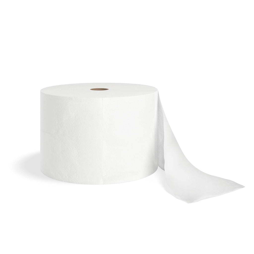 White Two-Ply Bath Tissue, 18 Rolls/Cart T327