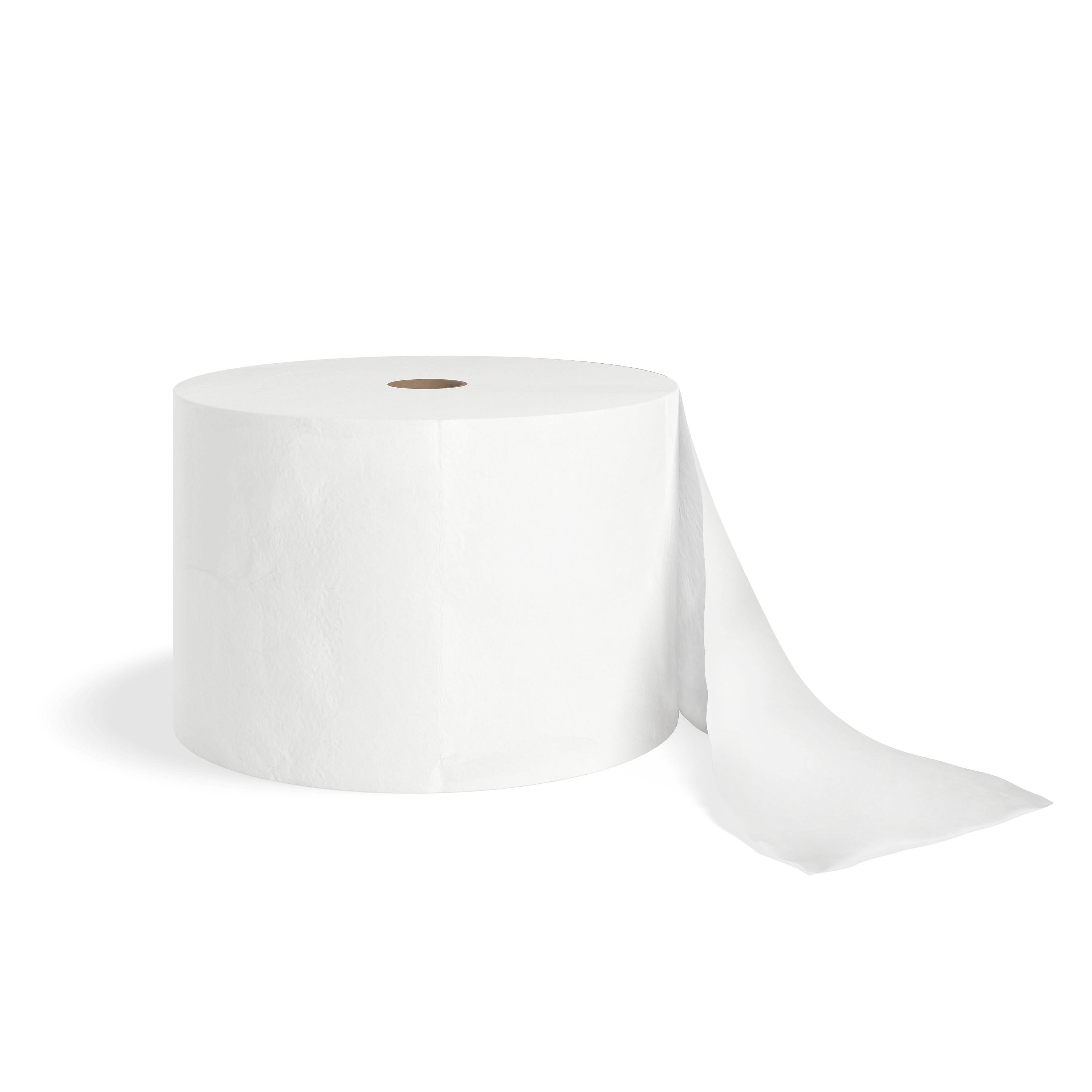 White Two-Ply Bath Tissue, 18 Rolls/Cart T327