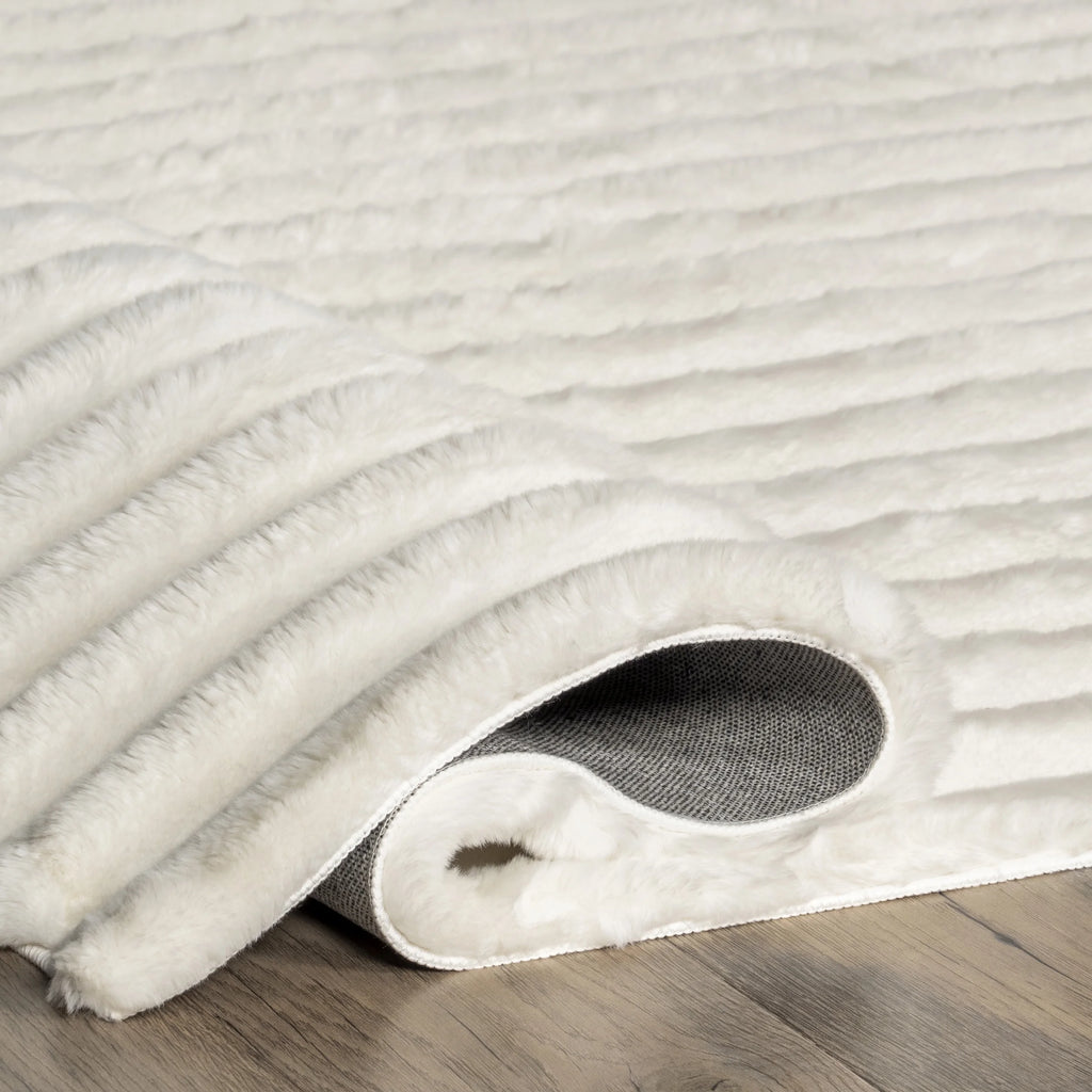 Faux Rabbit Machine Washable Area Rug L3295