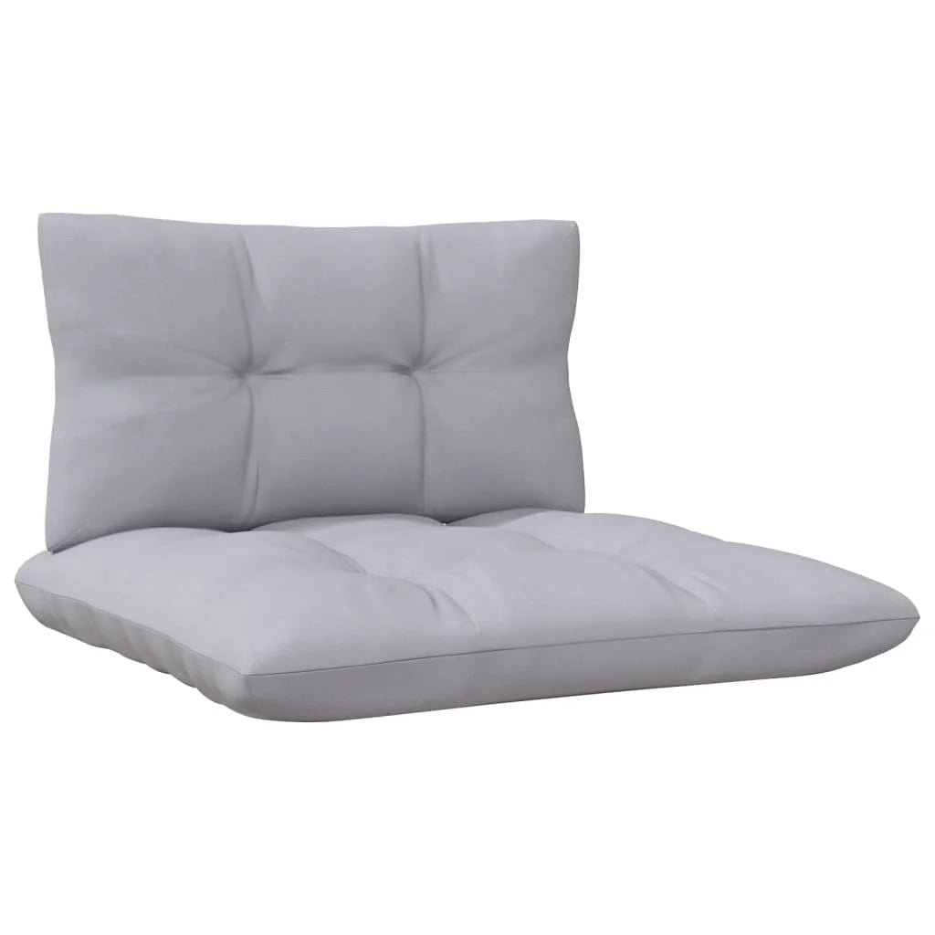 Gray Cushions Solid Pinewood 2-Seater Patio Sofa I35176