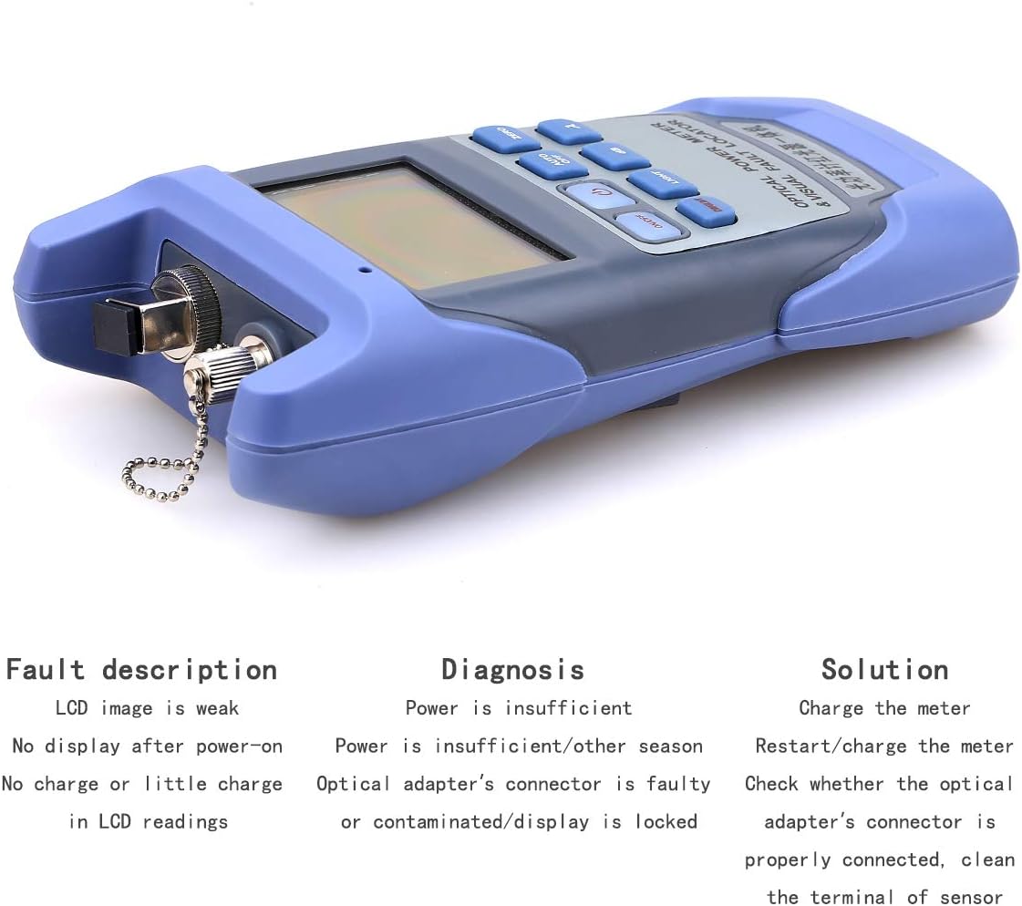 Fiber Optical Power Meter with SC and FC Connector and Visual Fault Locator P855