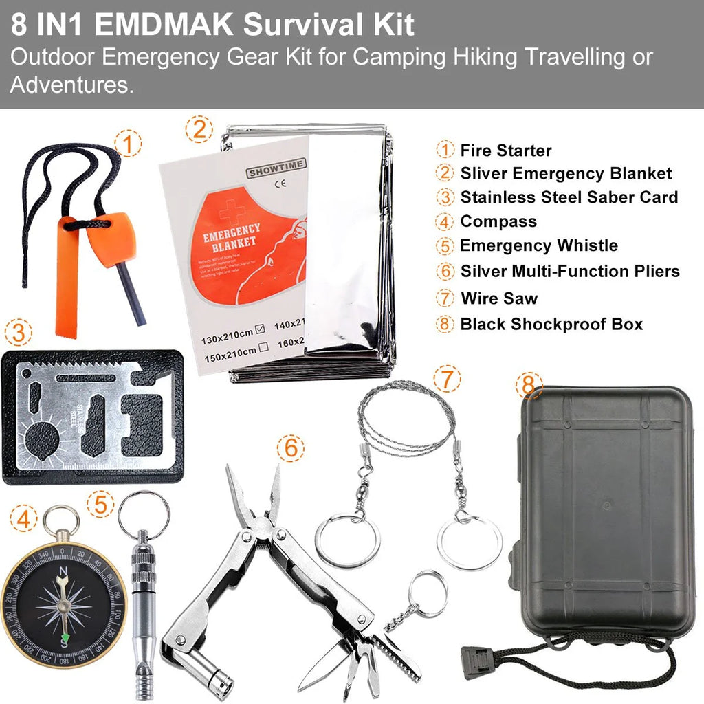 Survival Kit Outdoor Emergency Gear Kit T73560