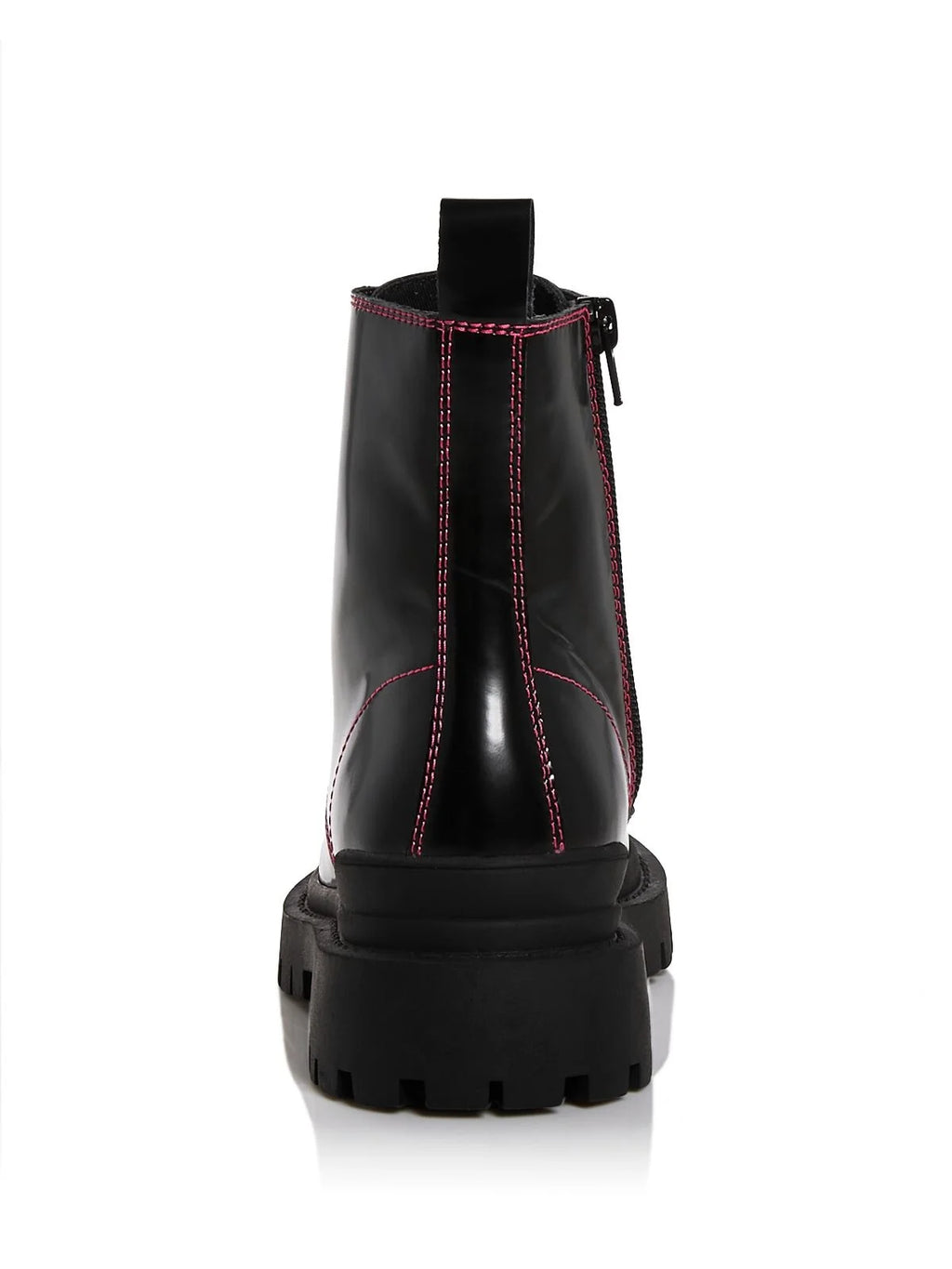 Black Leather Combat Boots 6.5 M X25258