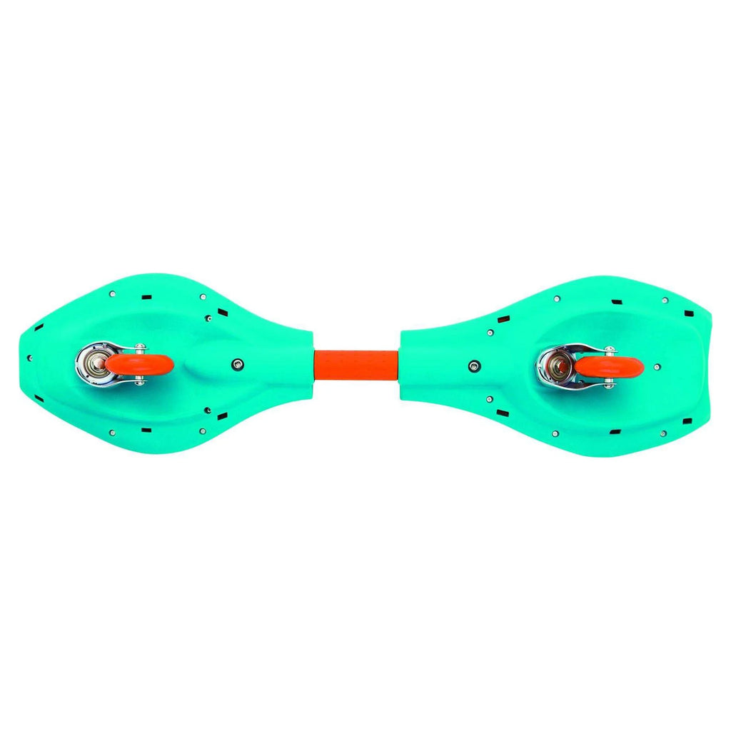 Orange and Teal 2 Wheeled Pivoting Deck Ripstik B809