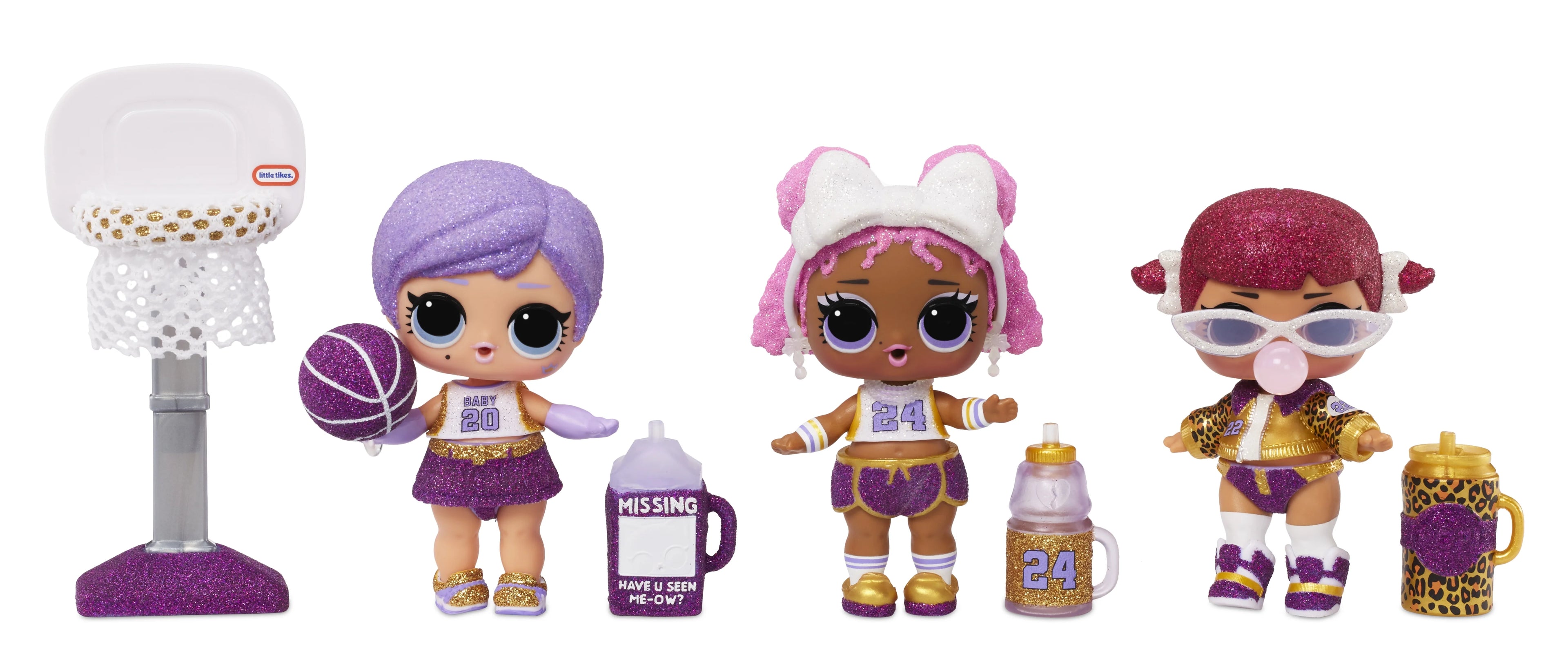Sparkly Basketball Series Dolls with 8 Surprises M532357