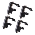 4 Pieces Water Resistant Metal Mounting Clamps for Camper Shell I9900
