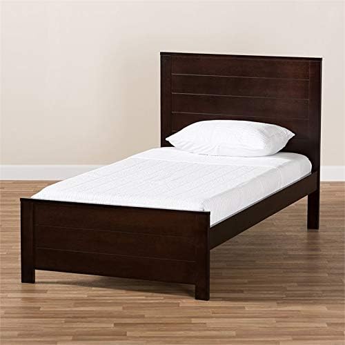 Twin Platform Bed in Espresso R756