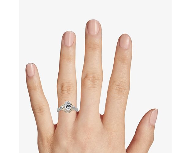 2.00 Carat Oval Cut Real Diamond Solitaire Engagement Ring Solid 14K White Gold Size 7.5 U977718