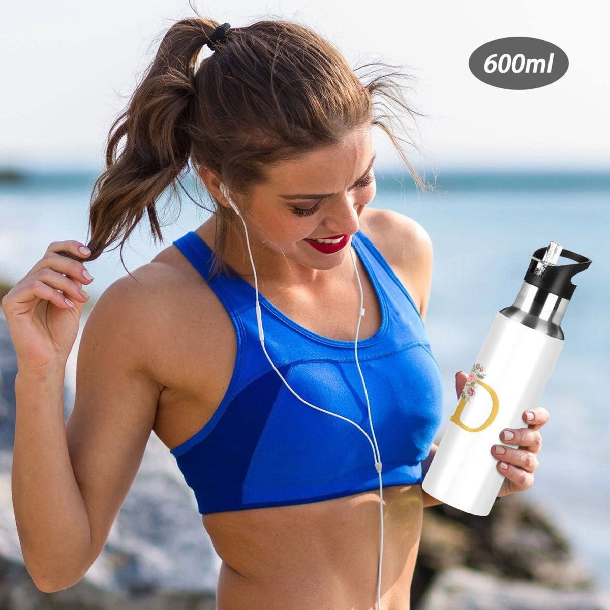 Stainless Steel Insulated Water Bottle with Straw Lid P185