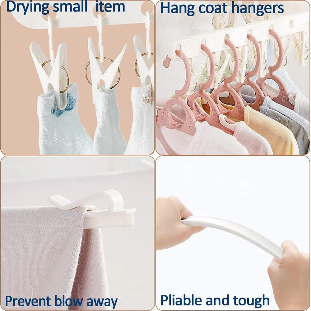 Folding 360° Rotation Clothes Drying Rack Tripod Laundry Hanger Stand A612