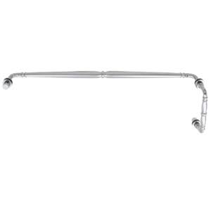 Polished Chrome Shower Door Hardware Pull Handle Towel Bar U99621