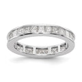 14k White Gold Diamond Eternity Wedding Band Ring W887692