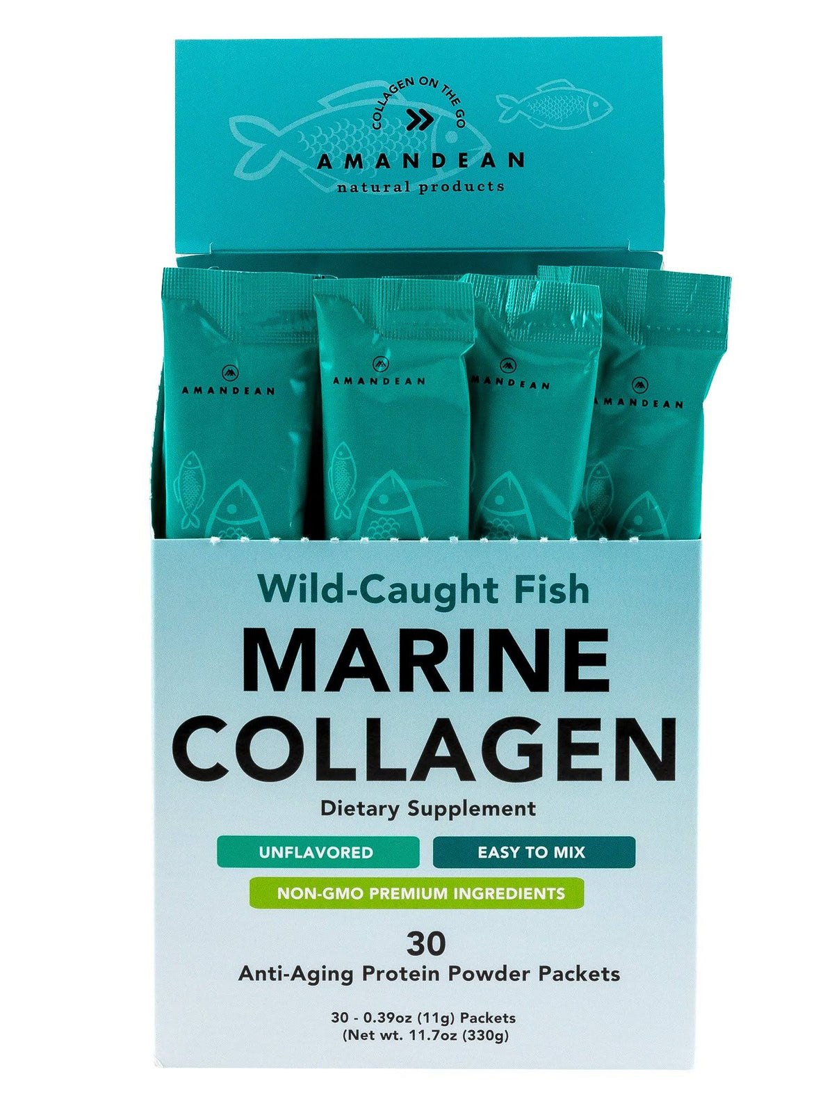30 Single Use Marine Collagen Peptides Stick Packs Q7226
