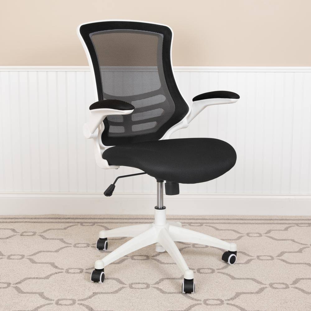 Black Mesh Mid-Back Desk Chair W917