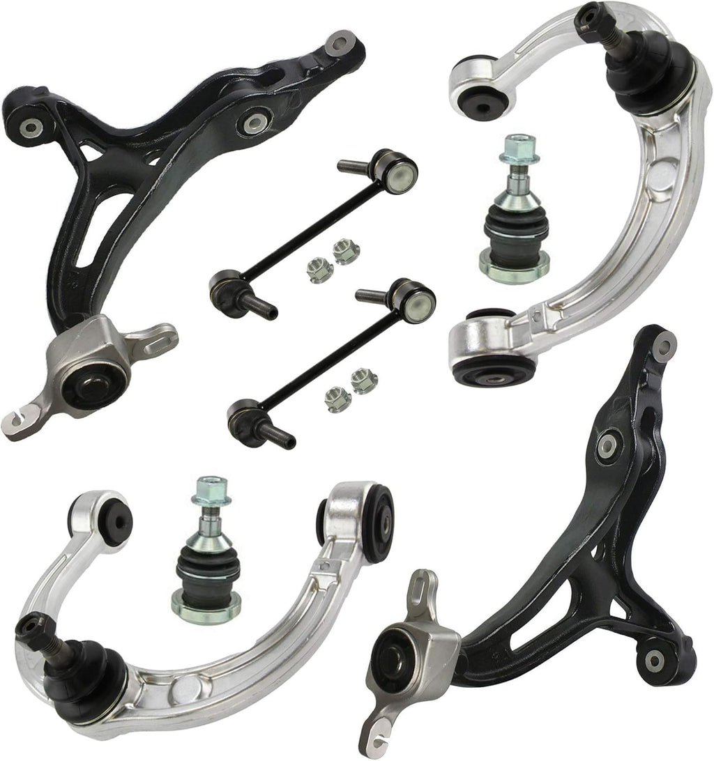 Front Upper & Lower Control Arms Lower Ball Joints Sway Bar Links D2700