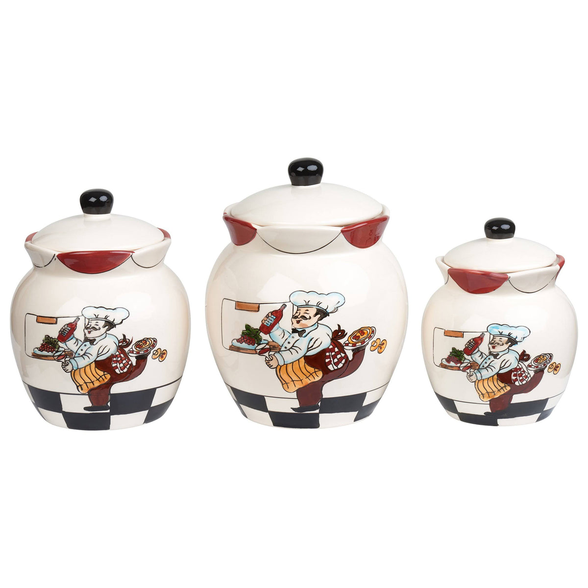 3 Piece Ceramic Canister Set C578158