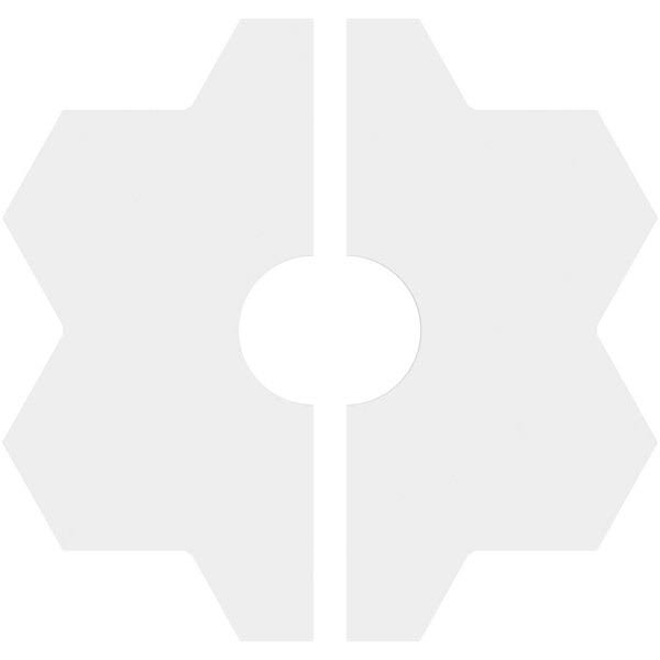 PVC Contemporary Ceiling Medallion Two Piece Z753119