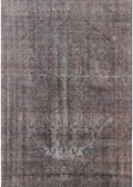 Gunmetal Gray Rectangle Oriental Area Rug P122