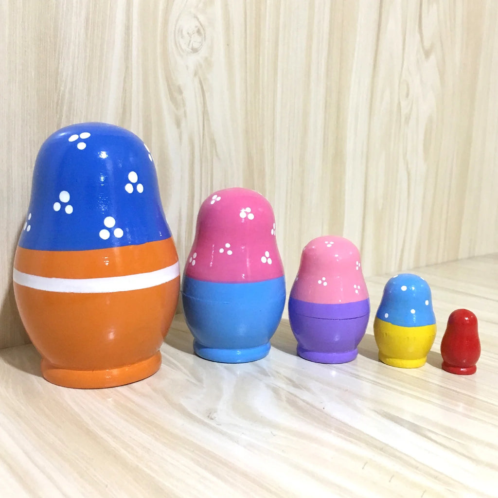 5-piece Russian Matryoshka Wooden Doll Toy T3603