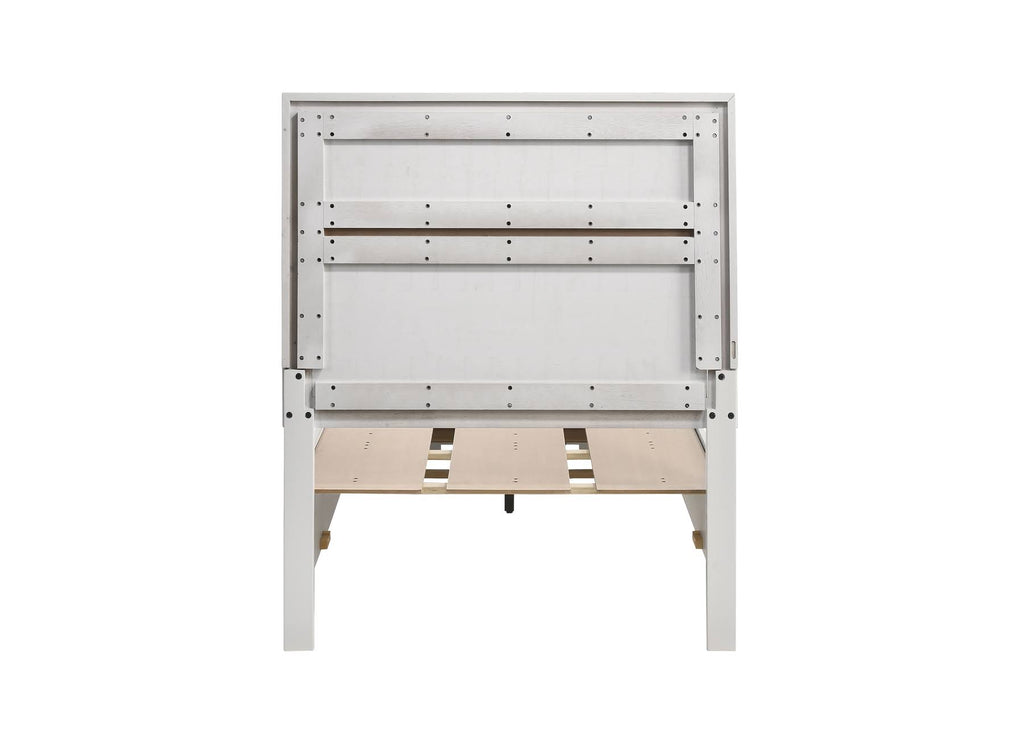 White Twin Storage Bed D157485