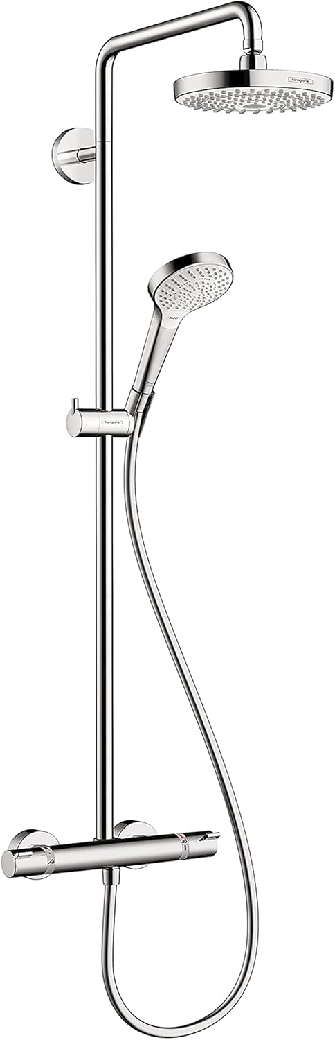 Brushed Nickel Showerpipe Shower Set G41625