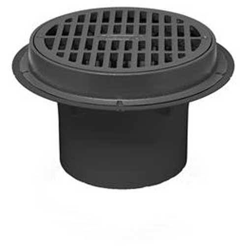 4x22 PVC Sediment Drain with Cast Iron Grate M73525