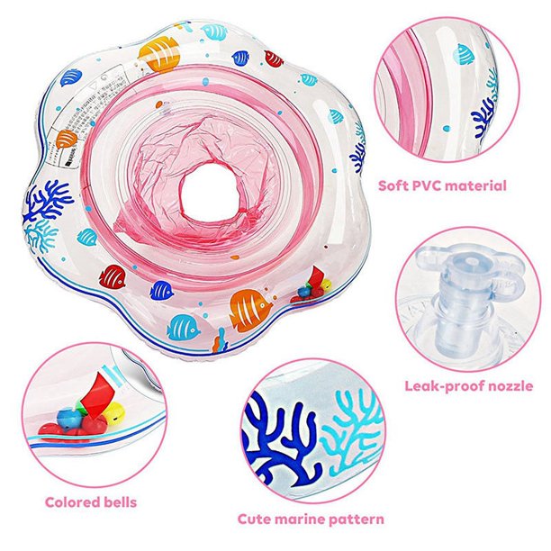 Pink PVC Baby Swimming Pool Ring V984712
