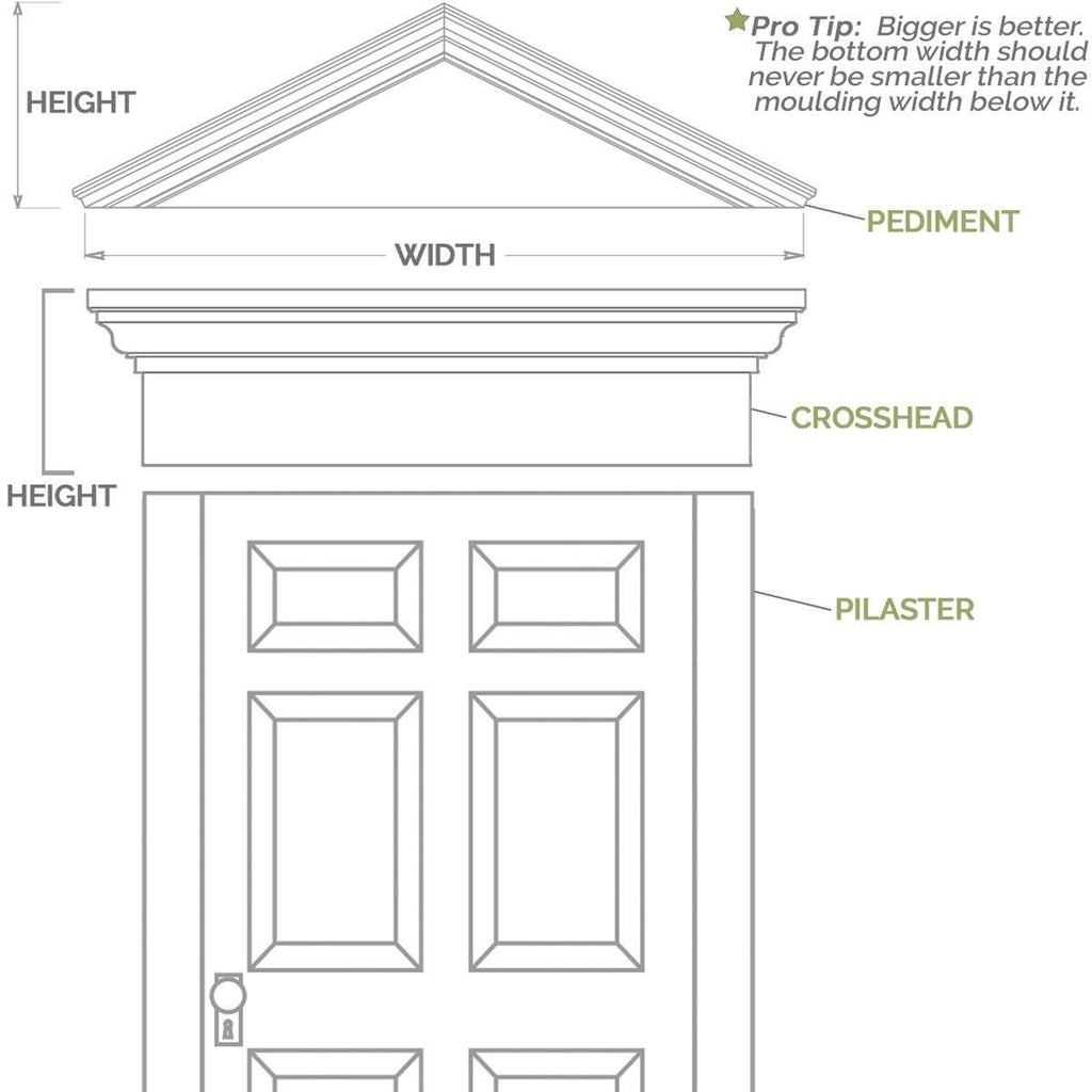 Flat Panel PVC Pilaster with Capital and Base (Pair) R738