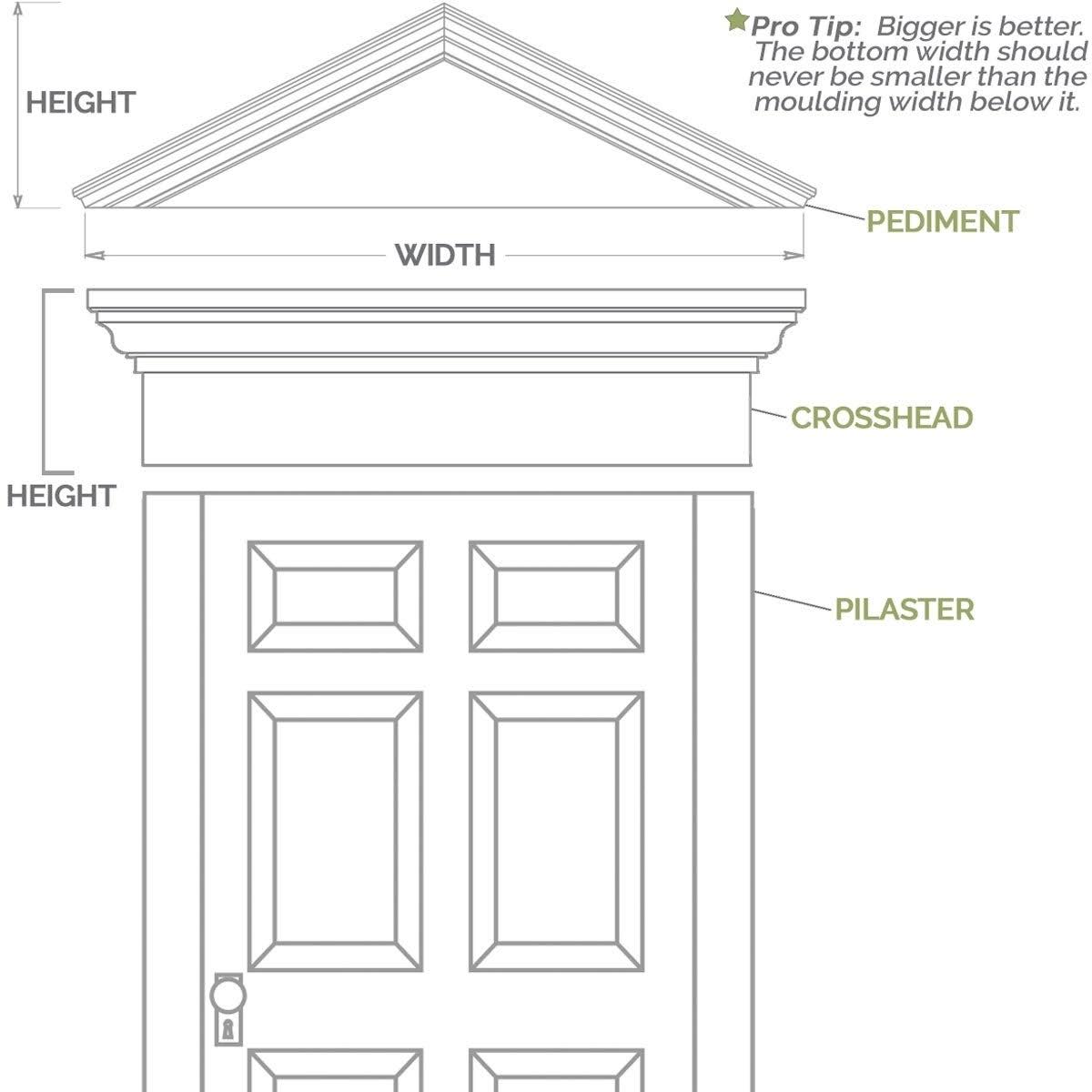 Flat Panel PVC Pilaster with Capital and Base (Pair) R738