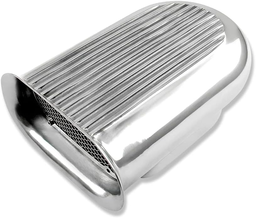 Polished Aluminum Hood Air Scoop Kit S4529