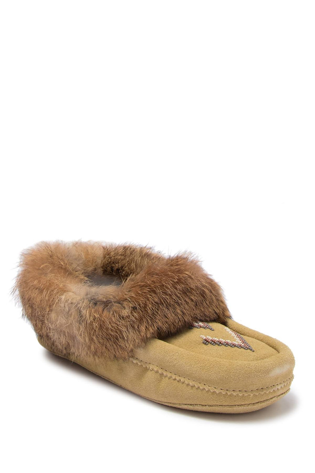 Genuine Rabbit Fur Lined Moccasin I234072