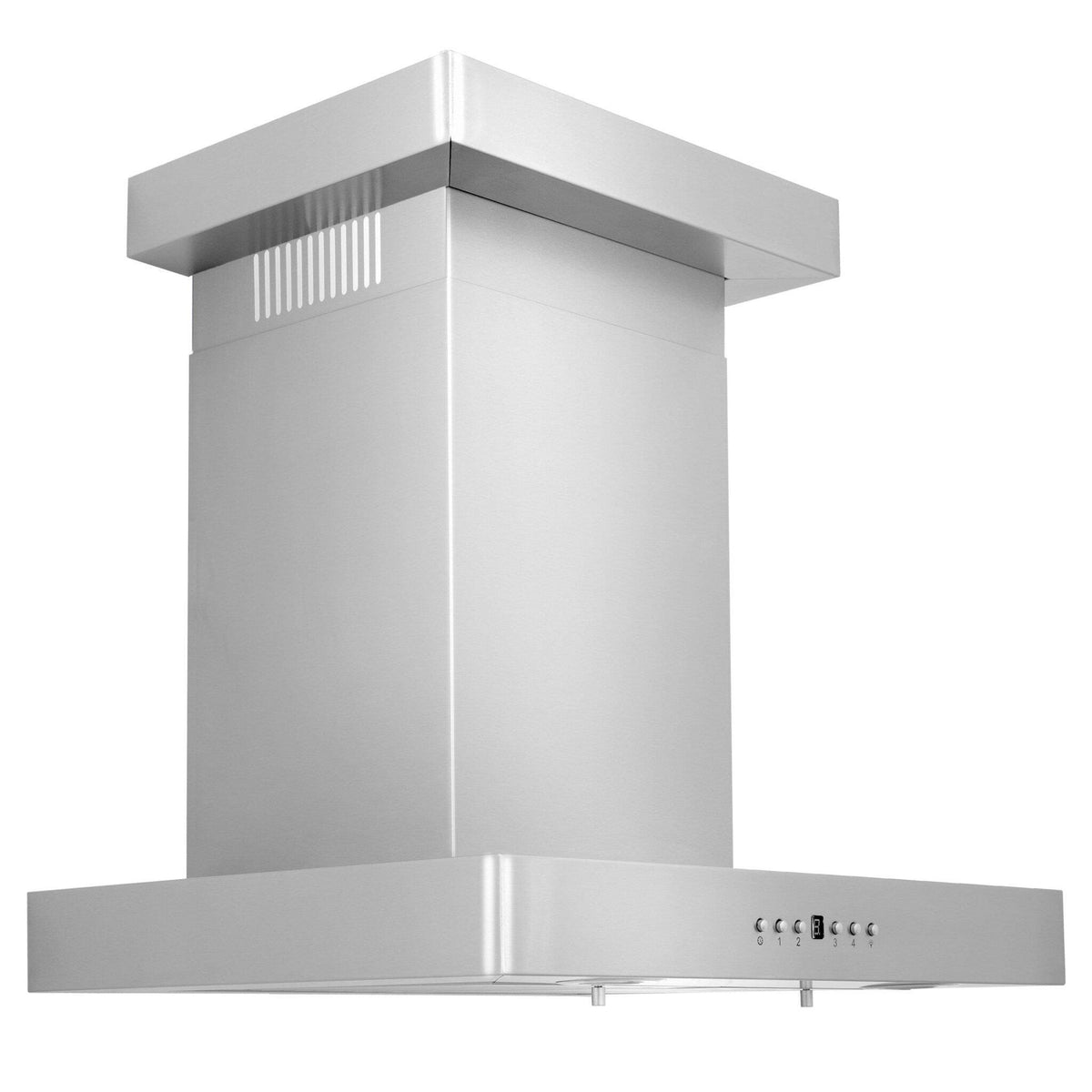 30x22 Wall Mount Range Hood in Stainless Steel with Crown Molding Y9378