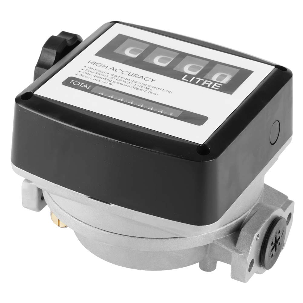 Digital Aluminum Flow Meter with 4-Digital Batch Display Pack of 2 W322