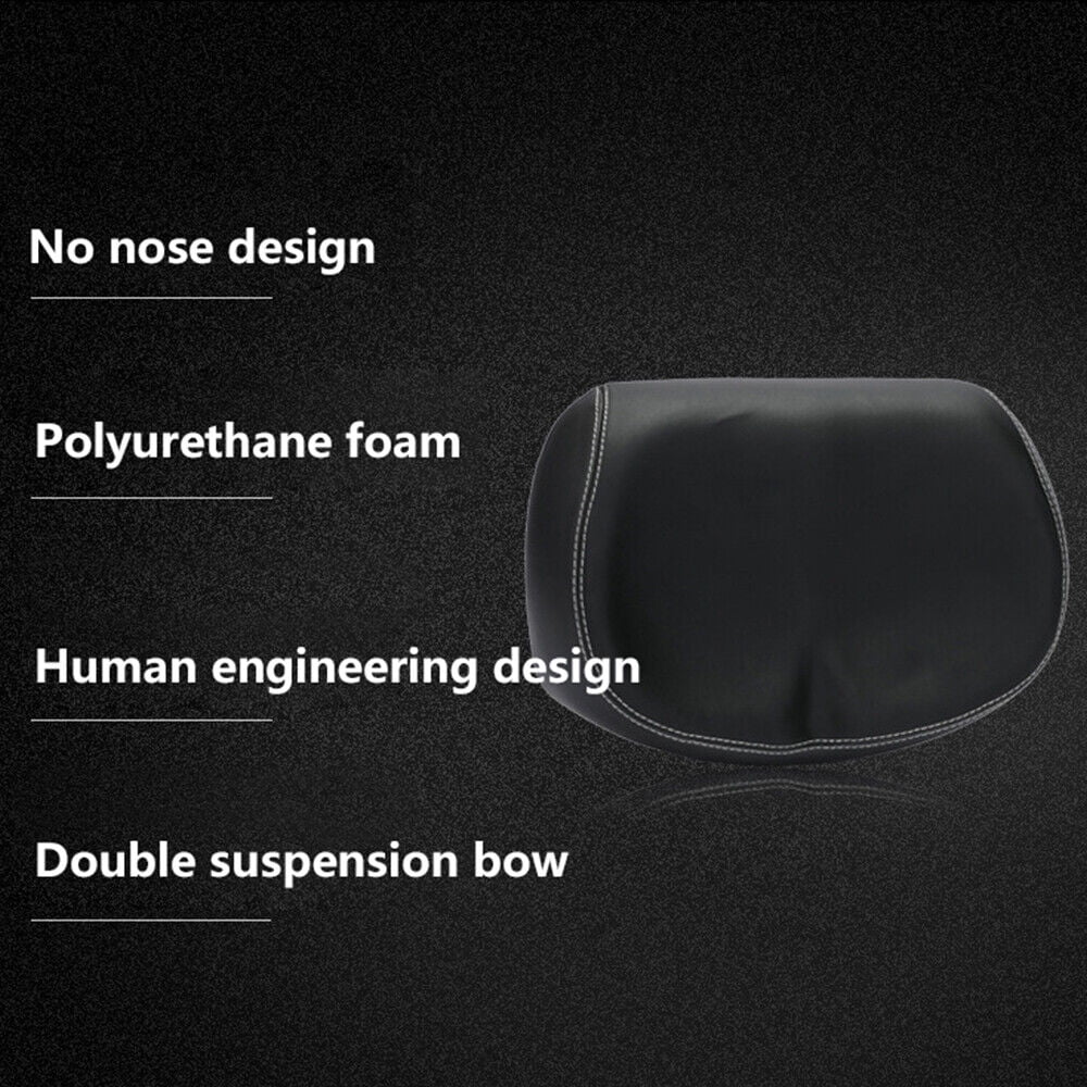 Black PU Pad Noseless Bicycle Seat Cushion Z64127