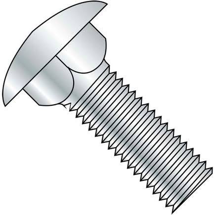 3/8-16 x 3/4 x 22 Steel Zinc Grade 5 Round Head Carriage Bolt, 125 Pack G41819