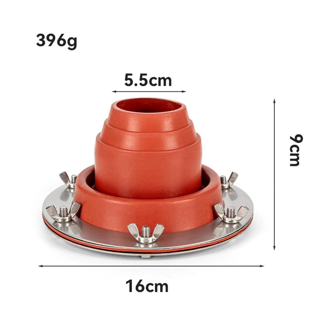 Hot Tent Jack Fireproof Protection Pipe Vent Roof Pipe Flashing Wood Burner Flue Pipe Fitting K4154
