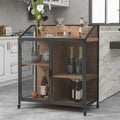 Metal Mesh Storage Cabinet with Double Door O440
