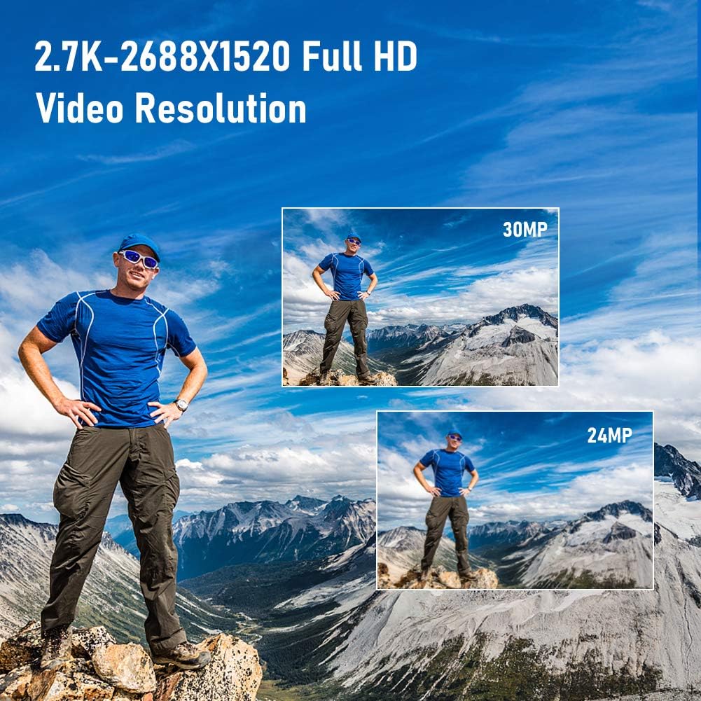 2.7K Vlogging Camera with Flip Screen and 32GB Memory Card J88965